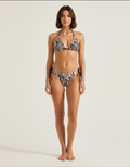 Zebra Print Halter Bikini Set